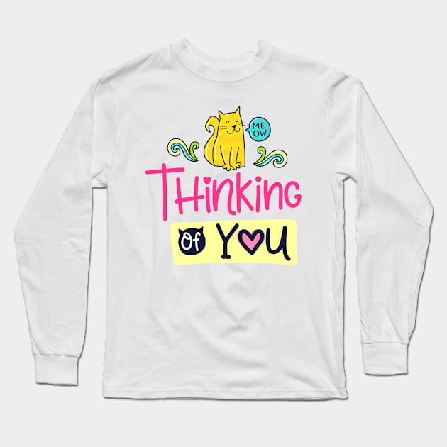 Thinking Of You Long Sleeve T-Shirt by P_design